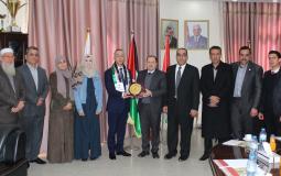 جامعة الأقصى تستقبل وفداً من ائتلاف شباب فلسطين