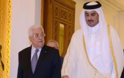 الرئيس محمود عباس يهاتف أمير قطر -ارشيف-