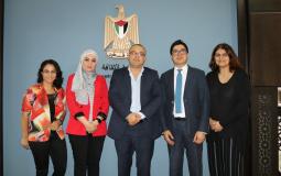  وزير الثقافة الدكتور عاطف أبو سيف يستقبل وفد اليونسكو 