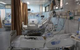 قسم العزل في مجمع ناصر الطبي في خانيونس 