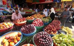 أسعار الخضراوات والفواكه في أسواق غزة اليوم الأحد 2 آب
