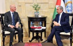 اشتية والسفير السويسري