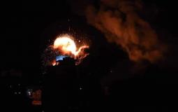 قصف إسرائيلي على غزة الان