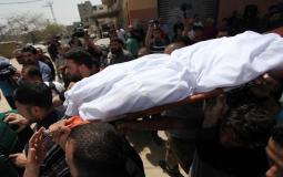 تشييع جثامين شهداء العدوان الإسرائيلي على غزة أمس