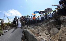 آثار زلزال في اندونيسيا - أرشيف