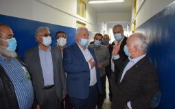 قيادة منظمة التحرير تشارك الأونروا افتتاح مركز الحجر الصحي في لبنان