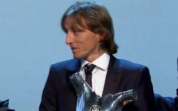  الكرواتي لوكا مودريتش نجم وسط ريال مدريد الاسباني  أفضل لاعب في أوروبا