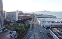 شوارع مُدن الولايات المتحدة خالية بسبب تفشي فيروس كورونا