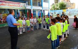 تنظم يوم تدريبي حول الاجتياز الآمن للطريق في مدرسة المأمونية