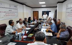 لقاء مناقشة قضايا الصرف الصحي