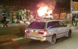 انفجار سيارة في كفر قاسم