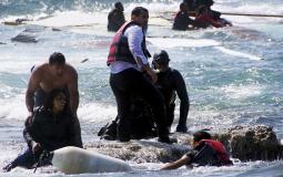 غرق لاجئين في البحر