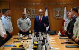 بنيامين نتنياهو في لقاء مع قيادة هيئة الأركان العامة لجيش الاحتلال