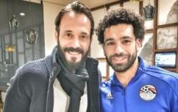 الفنان يوسف الشريف ونجم ليفربول محمد صلاح