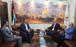 النخالة يستقبل السفير الفلسطيني في بيروت