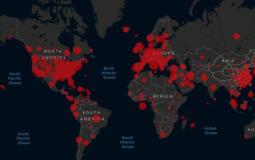 مناطق انتشار كورونا حول العالم