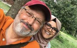 جمال خاشقجي و خطيبته خديجة جنكيز