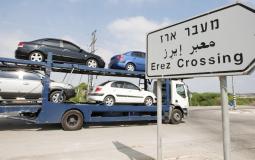 إدخال مركبات الى غزة عبر معبر بيت حانون – ايرز