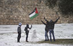 تساقط الثلوج في فلسطين - ارشيفية