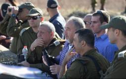 أفيغدور ليبرمان وزير الأمن الإسرائيلي السابق قرب حدود غزة -ارشيف-