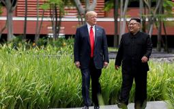 صورة تجمع الزعيم الكوري والرئيس الأمريكي