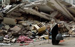 منزل مدمر في غزة