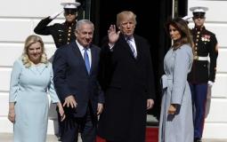 الرئيس الامريكي دونالد ترامب ورئيس الوزراء الاسرائيلي بنيامين نتنياهو