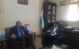 السفير عبد الهادي يستقبل مدير عام مؤسسة القدس الدولية بسوريا