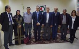 جمعية الهلال الأحمر لقطاع غزة تستقبل وفد من مركز تطوير المؤسسات الأهلية