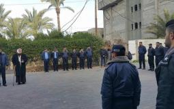 النائب سلامة يشارك في طابور أركان مركز شرطة دير البلح