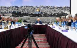 اجتماع القيادة الفلسطينية أمس