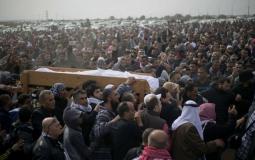 جنازة الشهيد يعقوب أبو القيعان الذي استشهد برصاص الاحتلال في كانون ثاني من عام 2017 إثر أحداث أم القيعان