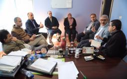 اجتماع نقابة الصحفيين والاطر والمؤسسات الصحفية في غزة