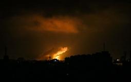 قصف اسرائيلي يستهدف موقعا جنوب قطاع غزة