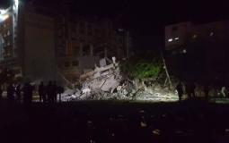 قصف شركة الملتزم في مدينة غزة