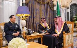 لقاء الملك سلمان بن عبد العزيز مع وزير الدفاع الصيني في الرياض