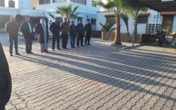 النائب سلامة يلقي كلمة أمام طابور أركان مركز شرطة المعسكرات