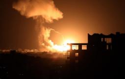 صورة من القصف الإسرائيلي الليلة