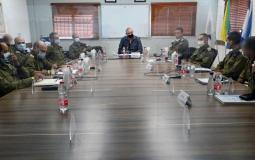 بيني غانتس واجتماع مع قادة الجيش الإسرائيلي - أرشيف