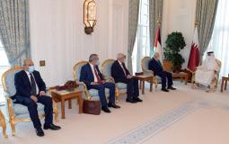 بدء لقاء القمة بين الرئيس عباس وأمير قطر في الدوحة