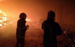 عكا : حريق كبير في محطة وقود دون اصابات 