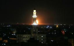 قصف اسرائيلي على أحد أهداف حماس في غزة
