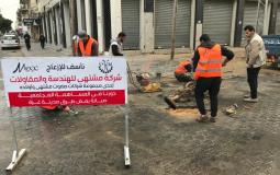  شركة مقاولات تبدأ بإصلاح وصيانة شوارع في غزة لأول مرة