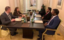 لقاء وزيرة الصحة الفلسطينية بنظيرها المالديفي
