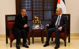 رئيس الوزراء رامي الحمد الله، يستقبل وزير الداخلية الأردني سمير المبيضين