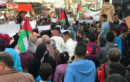 تظاهرة للفلسطينيين بالنصيرات 