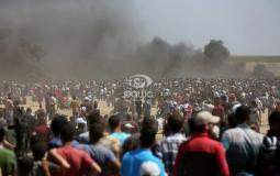 أحداث مسيرات العودة على حدود غزة 