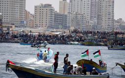 قوارب في غزة تستعد لاستقبال اسطول الحرية