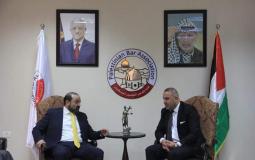  نقيب المحامين الفلسطينيين  جواد عبيداتيستقبل النائب العام أكرم الخطيب في رام الله