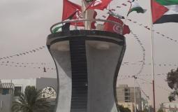 مجسم خارة فلسطين في مدينة مدنين التونسية